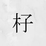 木へんに子「杍」の読み方・苗字や熟語【漢字辞典】